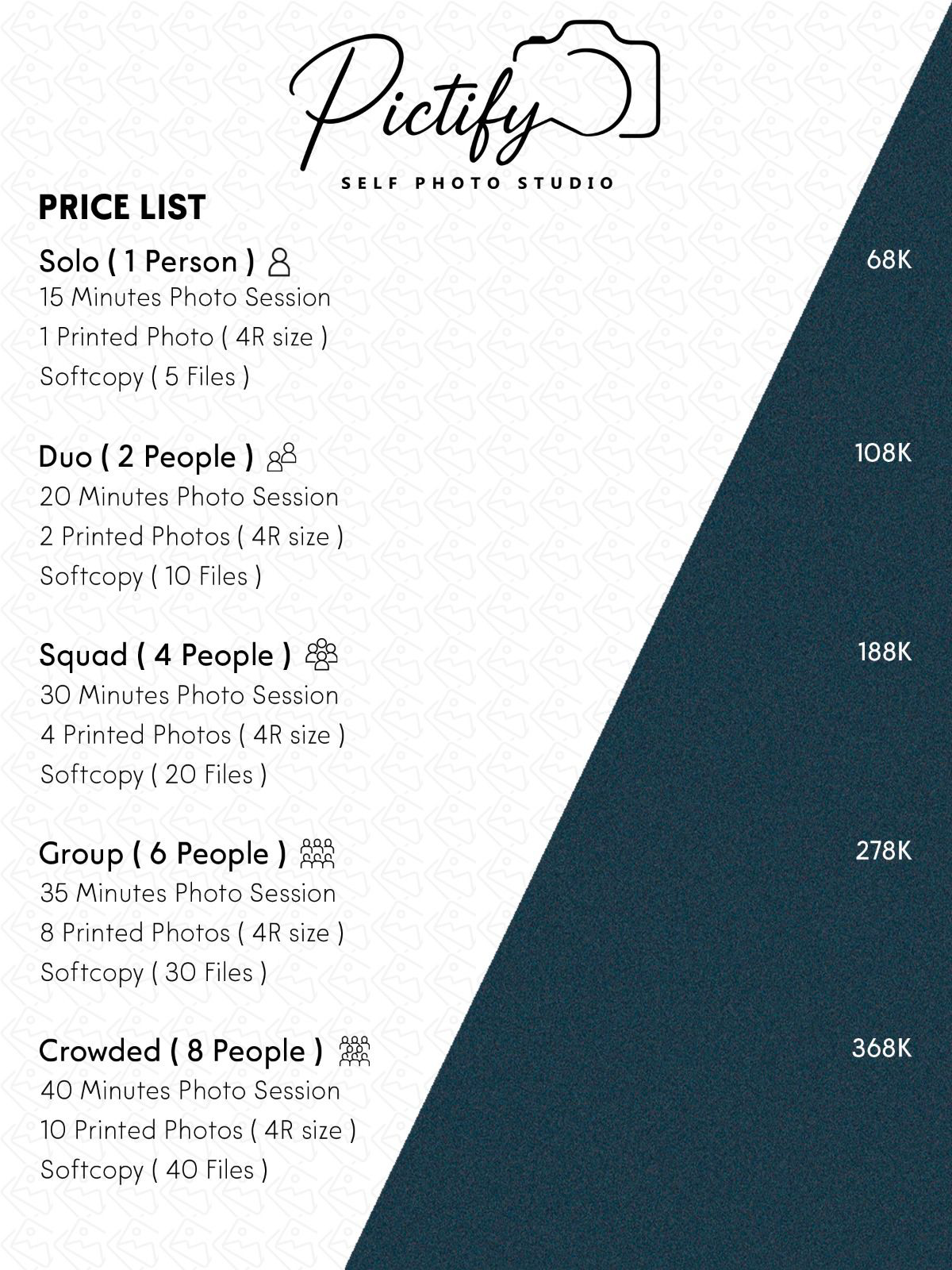 harga berfoto di pictify studio